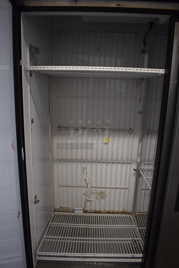2015 True T-49F Stainless Steel Commercial Double Door Reach In Freezer w/ Poly Coated Racks on Commercial Casters. 115 Volts, 1 Phase. 54x32x83. Tested and Working! - Image 5 of 8