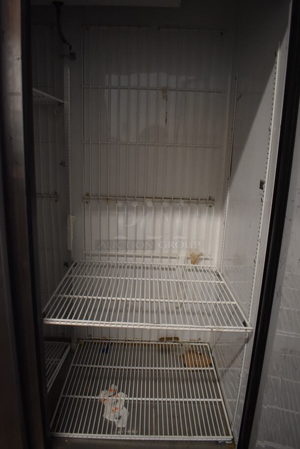 2015 True T-49F Stainless Steel Commercial Double Door Reach In Freezer w/ Poly Coated Racks on Commercial Casters. 115 Volts, 1 Phase. 54x32x83. Tested and Working! - Image 6 of 8
