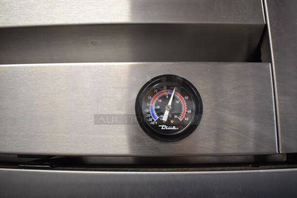 2015 True T-49F Stainless Steel Commercial Double Door Reach In Freezer w/ Poly Coated Racks on Commercial Casters. 115 Volts, 1 Phase. 54x32x83. Tested and Working! - Image 7 of 8