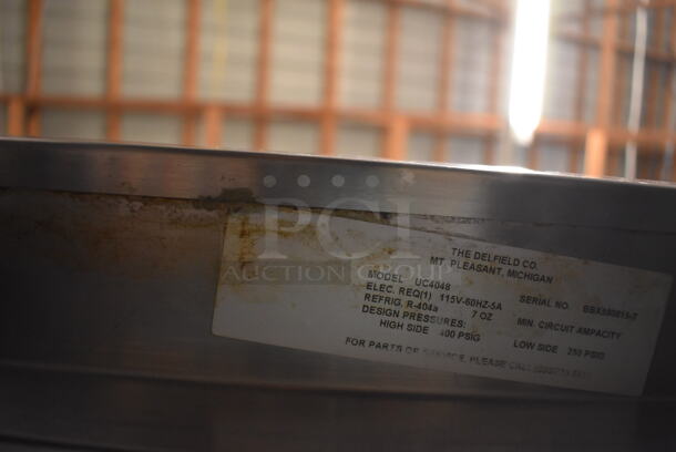 Delfield UC4048 Stainless Steel Commercial 2 Door Undercounter Cooler. 115 Volts, 1 Phase. 48x29x34. Tested and Working! - Image 6 of 6
