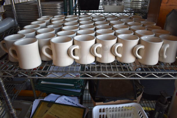 ALL ONE MONEY! Metro Lot of Various Items Including Ceramic Mugs, Silverware Holder, Gas Hose, Menu Covers and Metal Lids. Does Not Include Shelving Unit - Image 6 of 10
