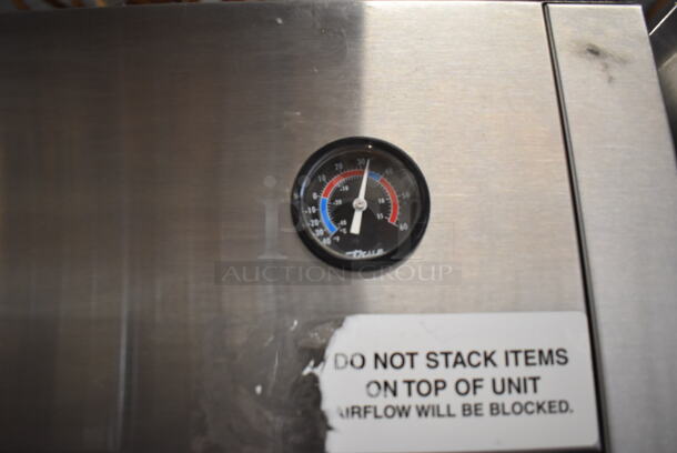 2010 True TG1R-1S ENERGY STAR Stainless Steel Commercial Single Door Reach In Cooler w/ Poly Coated Racks on Commercial Casters. 115 Volts, 1 Phase. 29x35x83. Tested and Working! - Image 4 of 6