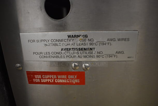 Hobart Stainless Steel Commercial Single Compartment Steam Cabinet. 208 Volts, 3 Phase. 24x28x23 - Image 6 of 7