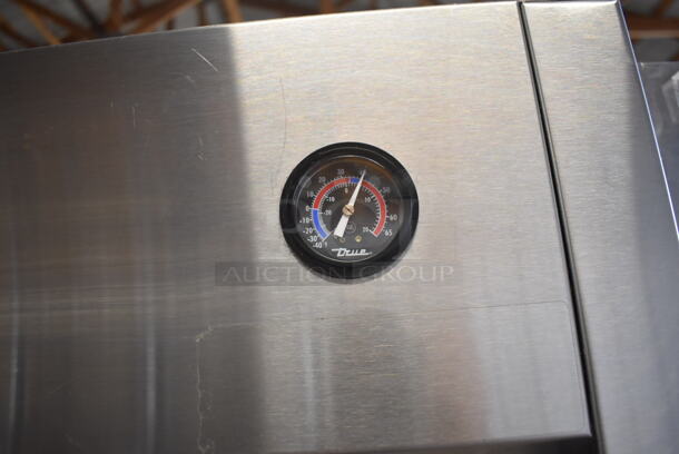 2015 True TG1R-1S ENERGY STAR Stainless Steel Commercial Single Door Reach In Cooler w/ Poly Coated Racks on Commercial Casters. 115 Volts, 1 Phase. 29x35x83. Tested and Working! - Image 4 of 6