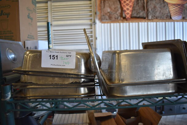 ALL ONE MONEY! Tier Lot of Various Items Including Stainless Steel Drop In Bins. Includes 1/2x4 - Image 2 of 4