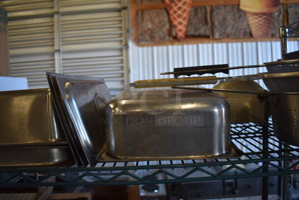 ALL ONE MONEY! Tier Lot of Various Items Including Stainless Steel Drop In Bins. Includes 1/2x4 - Image 3 of 4