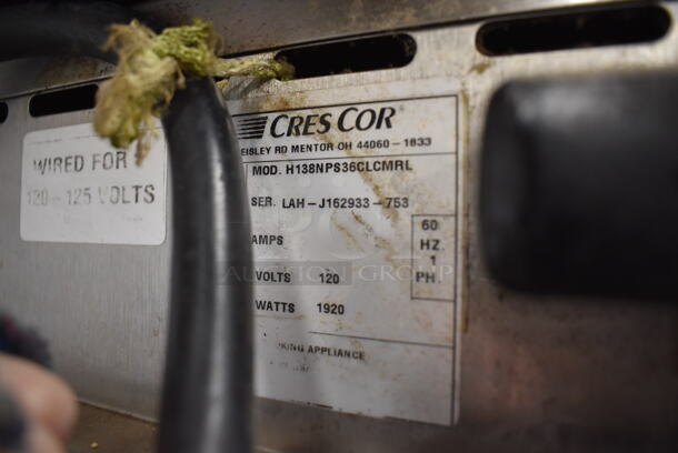 Cres Cor H138NPS36CLCMRL Stainless Steel Commercial Heated Holding Cabinet on Commercial Casters. 120 Volts, 1 Phase. 25x33x74. Tested and Working! - Image 5 of 7