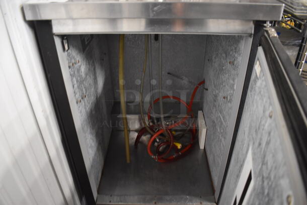 Beverage Air BM23 Stainless Steel Commercial Direct Draw Kegerator w/ Beer Tower and 2 Couplers on Commercial Casters. 115 Volts, 1 Phase. 24x27x53. Tested and Working! - Image 5 of 7