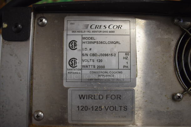 Cres Cor H138NPS36CLCMQRL Stainless Steel Commercial Heated Holding Cabinet on Commercial Casters. 120/208-240 Volts, 1 Phase. 25x33x74 - Image 5 of 7