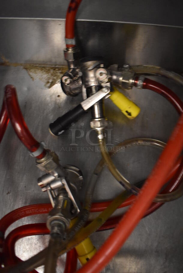 Beverage Air BM23 Stainless Steel Commercial Direct Draw Kegerator w/ Beer Tower and 2 Couplers on Commercial Casters. 115 Volts, 1 Phase. 24x27x53. Tested and Working! - Image 7 of 7