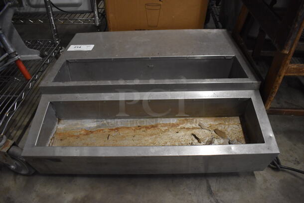 Stainless Steel Commercial Countertop Unit. 115 Volts, 1 Phase. 27.5x25x9. Tested and Powers On But Does Not Get Cold - Image 1 of 5