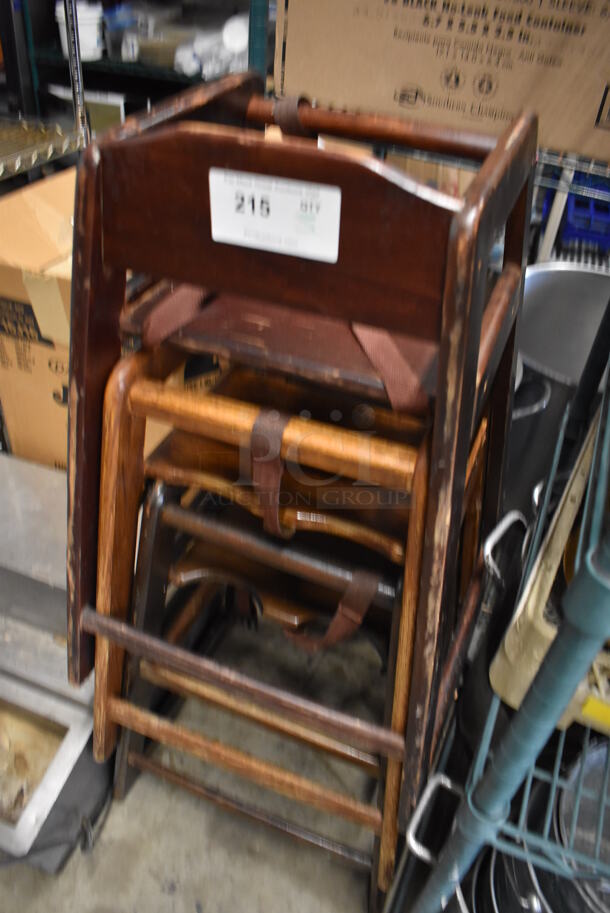 3 Wooden High Chairs. 20x20x29. 3 Times Your Bid! - Image 3 of 4