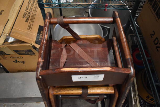 3 Wooden High Chairs. 20x20x29. 3 Times Your Bid! - Image 4 of 4