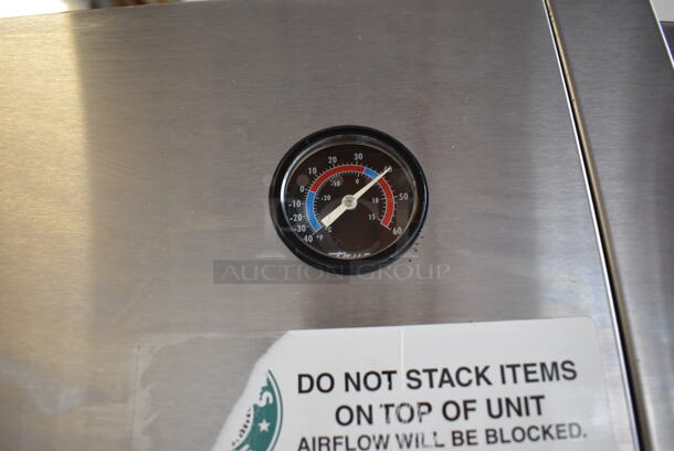 2010 True TG1R-1S Stainless Steel Commercial Single Door Reach In Cooler w/ Poly Coated Racks on Commercial Casters. 115 Volts, 1 Phase. 29x35x83. Tested and Working! - Image 4 of 6