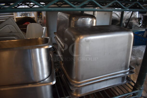 ALL ONE MONEY! Tier Lot of Various Items Including Stainless Steel Drop In Bins, Poly Lids and Poly Bin - Image 4 of 4