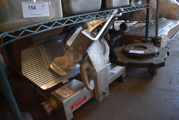 Fleetwood BF300 Stainless Steel Commercial Countertop Meat Slicer w/ Blade Sharpener. 115 Volts, 1 Phase. 27x24x20. Tested and Working! - Image 3 of 5