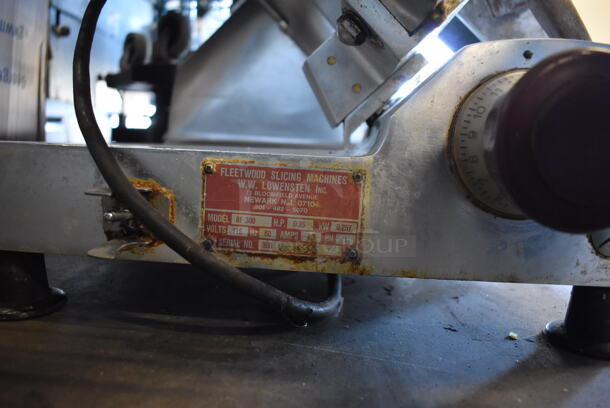 Fleetwood BF300 Stainless Steel Commercial Countertop Meat Slicer w/ Blade Sharpener. 115 Volts, 1 Phase. 27x24x20. Tested and Working! - Image 5 of 5