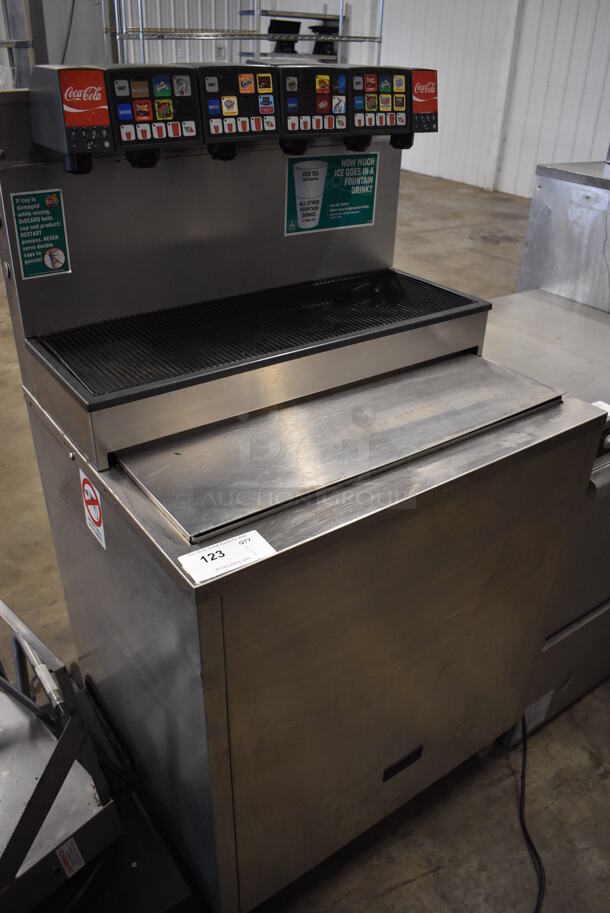 Lancer 23308 Stainless Steel Commercial 5 Head Carbonated Beverage Machine on Ice Bin. 30x25x56 - Image 2 of 7