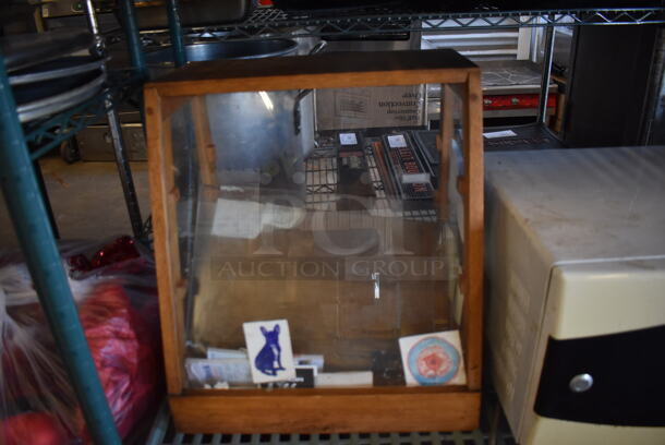 ALL ONE MONEY! Metro Lot of Various Items Including Framed Pictures, Utensils, Display Case, General Electric Microwave Oven. Does Not Include Shelving Unit - Image 8 of 11