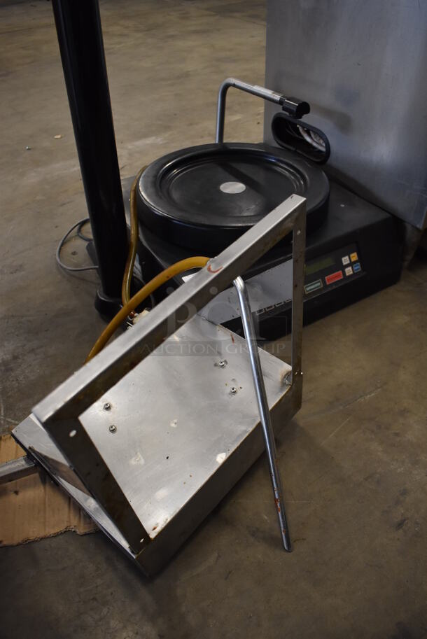 Wunder Bar Metal Commercial Countertop Food Dispensing System. Picture of Unit Before Removal From Restaurant Is Used As Gallery Picture. Does Not Include Equipment Stand. 22x24x17 - Image 7 of 8