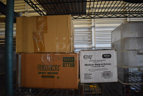 ALL ONE MONEY! Metro Lot of Various Items Including Poly Bins, Decorations, Poly Food Baskets, Choice Napkins, Poly Condiment Bottles. Does Not Include Shelving Unit - Image 8 of 10