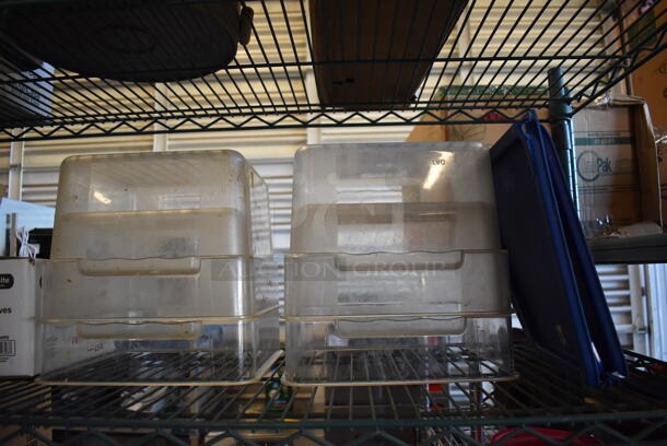 ALL ONE MONEY! Metro Lot of Various Items Including Poly Bins, Decorations, Poly Food Baskets, Choice Napkins, Poly Condiment Bottles. Does Not Include Shelving Unit - Image 9 of 10