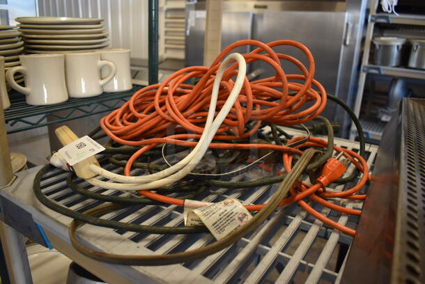 ALL ONE MONEY! Lot of 4 Wires; 3 Extension Cords and Power Strip - Image 2 of 3
