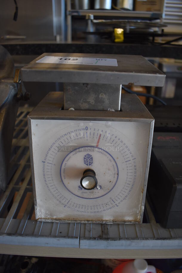 Sysco Metal Commercial Countertop Food Portioning Scale. 7x9x9 - Image 1 of 4