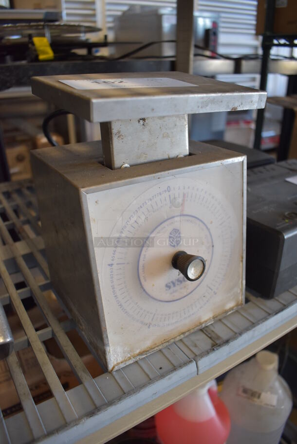 Sysco Metal Commercial Countertop Food Portioning Scale. 7x9x9 - Image 2 of 4