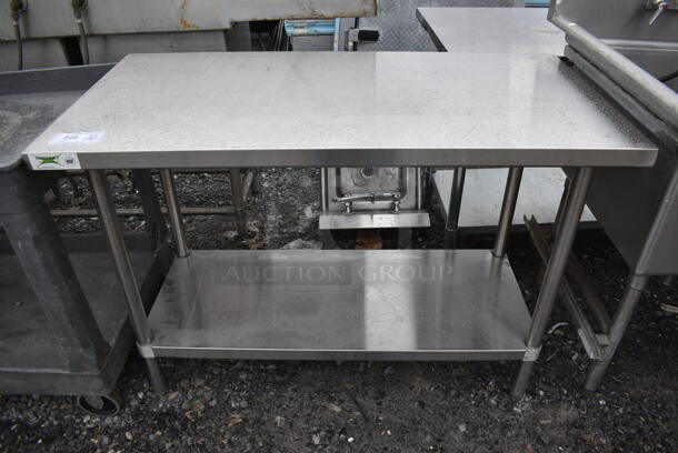 Stainless Steel Table w/ Under Shelf. 48x24x33