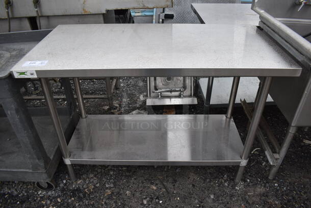 Stainless Steel Table w/ Under Shelf. 48x24x33 - Image 1 of 3