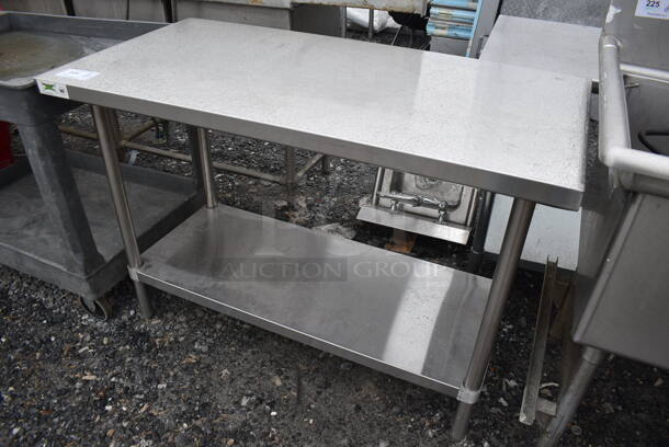 Stainless Steel Table w/ Under Shelf. 48x24x33 - Image 2 of 3