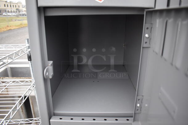 Gray Metal 6 Cubby Locker. 12x12x78 - Image 4 of 4