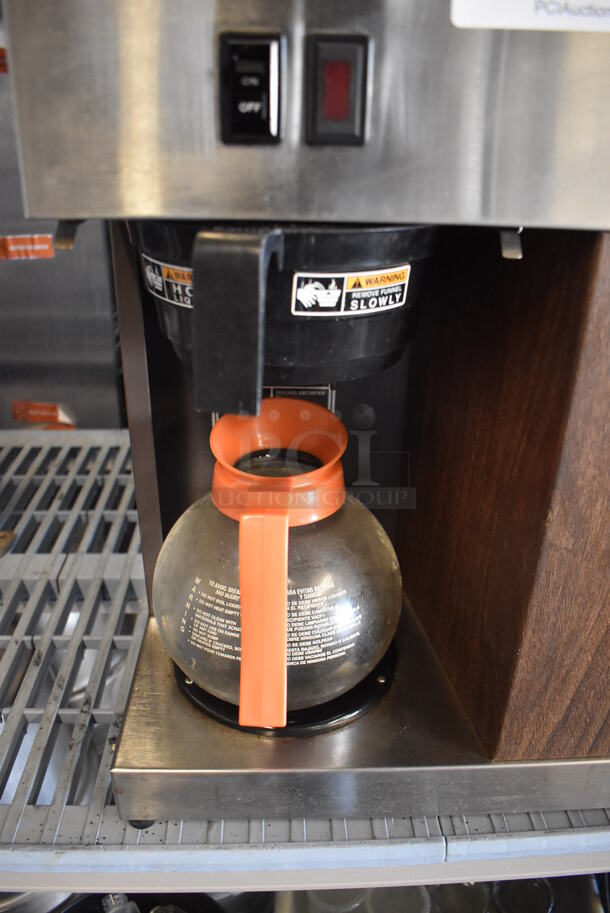 Bunn VPR Stainless Steel Commercial Countertop 2 Burner Coffee Machine w/ Poly Brew Basket and Coffee Pot. 120 Volts, 1 Phase. 16x8x20 - Image 4 of 5