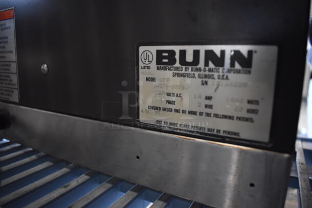 Bunn VPR Stainless Steel Commercial Countertop 2 Burner Coffee Machine w/ Poly Brew Basket and Coffee Pot. 120 Volts, 1 Phase. 16x8x20 - Image 5 of 5