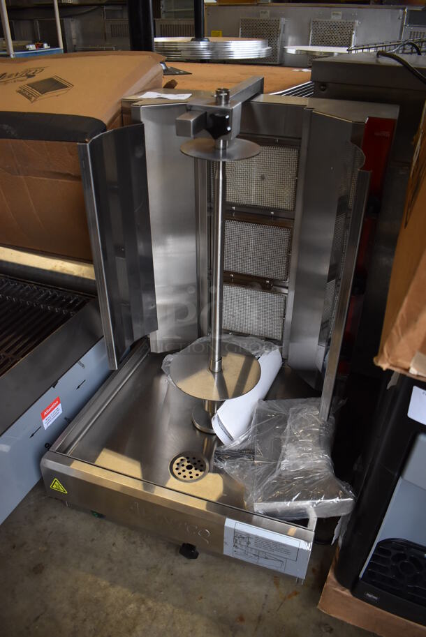 BRAND NEW SCRATCH AND DENT! Avantco 177VB203 Stainless Steel Commercial Countertop Propane Gas Powered Vertical Broiler. 24,000 BTU. 21x24x34. Tested and Working! - Image 3 of 9