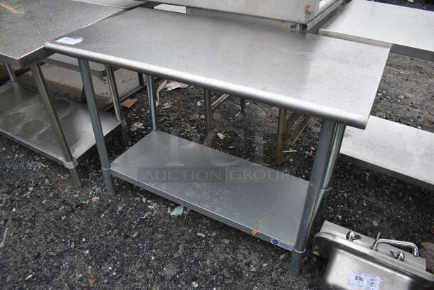Stainless Steel Commercial Table w/ Under Shelf. 48x24x34 - Image 2 of 4