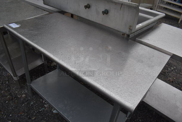 Stainless Steel Commercial Table w/ Under Shelf. 48x24x34 - Image 4 of 4