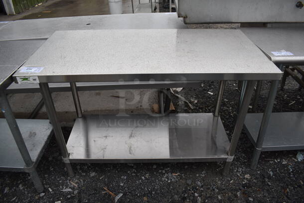 Stainless Steel Commercial Table w/ Under Shelf. 48x24x34 - Image 1 of 3