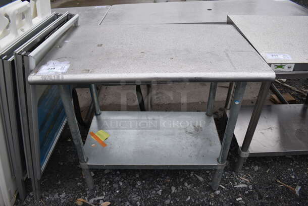 Stainless Steel Commercial Table w/ Under Shelf. 36x24x34 - Image 1 of 3