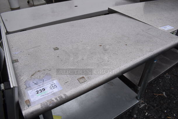 Stainless Steel Commercial Table w/ Under Shelf. 36x24x34 - Image 3 of 3