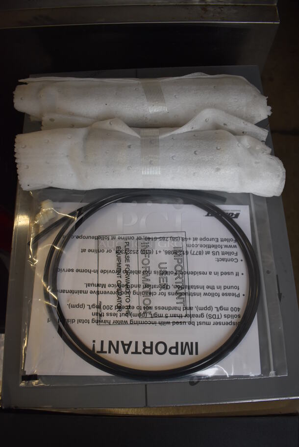 BRAND NEW SCRATCH AND DENT! 2022 Follett 15CI100A Metal Commercial Countertop Nugget Ice Maker / Dispenser and Water Dispenser. 115 Volts, 1 Phase. 14x24x24. Tested and Working! - Image 5 of 9