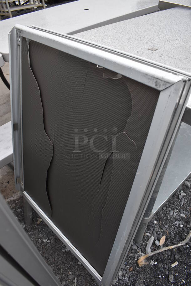3 A Frame Sidewalk Signs; 1 Poly and 2 Metal. 25x4x46, 24x4x40. 3 Times Your Bid! - Image 3 of 3