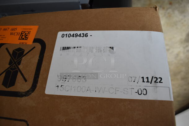 BRAND NEW SCRATCH AND DENT! 2022 Follett 15CI100A Metal Commercial Countertop Nugget Ice Maker / Dispenser and Water Dispenser. 115 Volts, 1 Phase. 14x24x24. Tested and Working! - Image 8 of 9