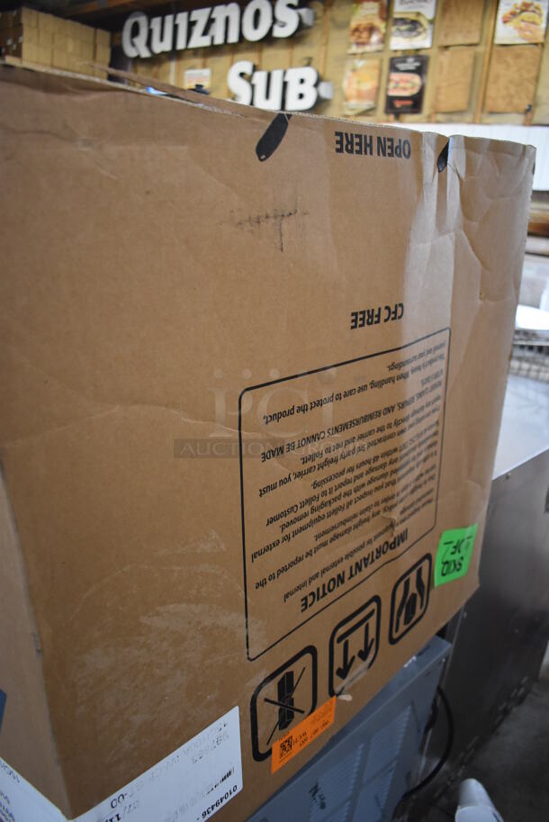 BRAND NEW SCRATCH AND DENT! 2022 Follett 15CI100A Metal Commercial Countertop Nugget Ice Maker / Dispenser and Water Dispenser. 115 Volts, 1 Phase. 14x24x24. Tested and Working! - Image 9 of 9