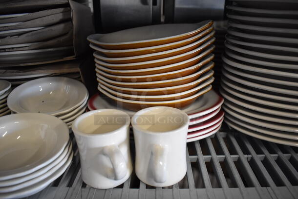 ALL ONE MONEY! Tier Lot of Various Items Including Ceramic Dishes; Plates, Bowls and Mugs - Image 4 of 6