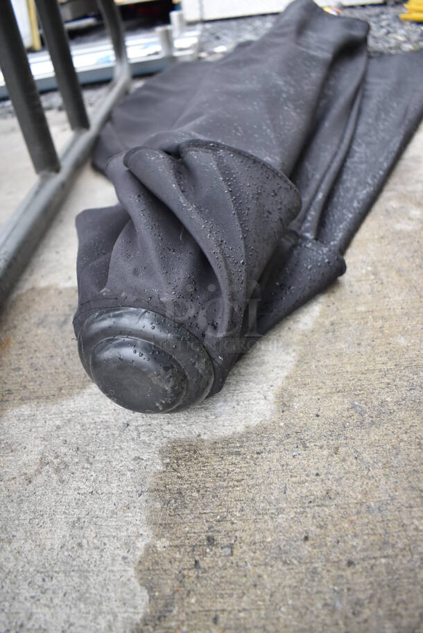Black Patio Umbrella. 89" - Image 3 of 3