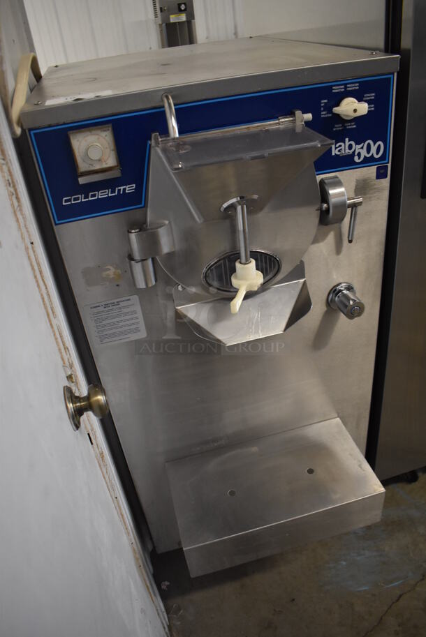 Coldelite LB-500 lab 500 Stainless Steel Commercial Floor Style Batch Freezer on Commercial Casters. 208/230 Volts, 1 Phase. 24x40x51 - Image 6 of 10