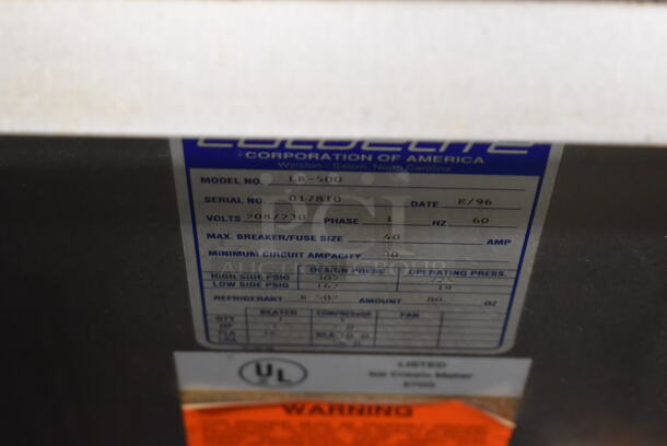 Coldelite LB-500 lab 500 Stainless Steel Commercial Floor Style Batch Freezer on Commercial Casters. 208/230 Volts, 1 Phase. 24x40x51 - Image 9 of 10
