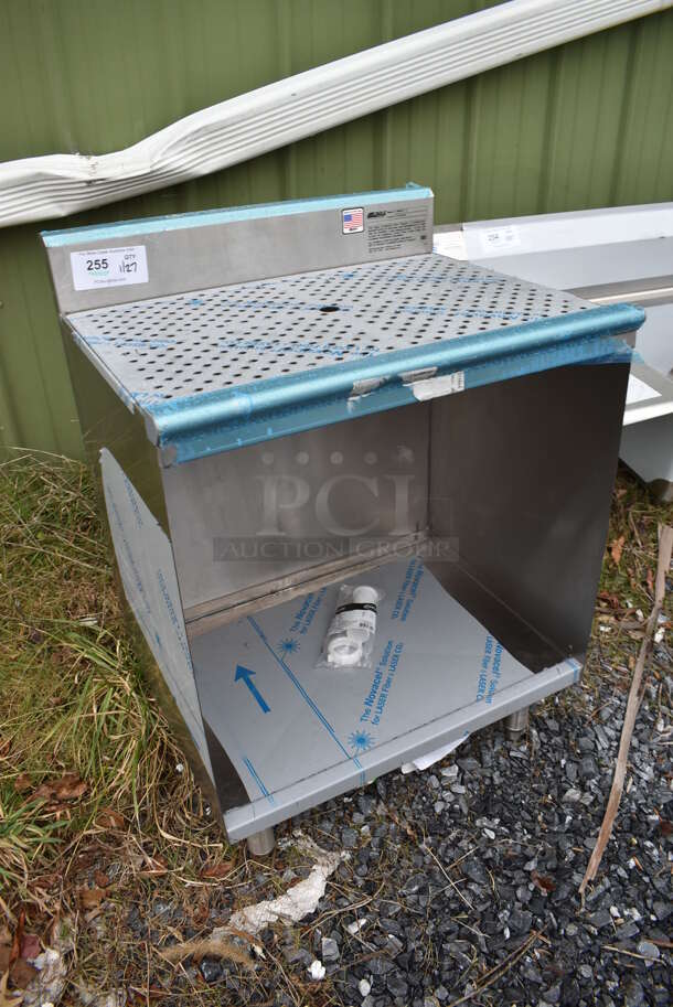 BRAND NEW SCRATCH AND DENT! Eagle WBGR24-18 Stainless Steel Commercial Drain Board w/ Under Shelf. 24x20x33 - Image 3 of 6